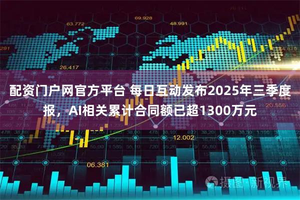 配资门户网官方平台 每日互动发布2025年三季度报，AI相关累计合同额已超1300万元