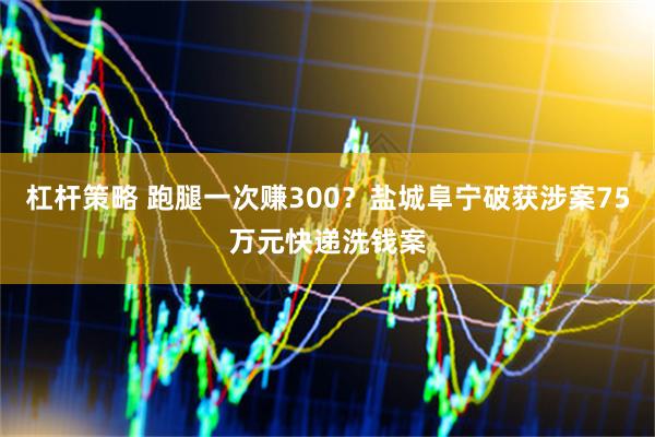 杠杆策略 跑腿一次赚300？盐城阜宁破获涉案75万元快递洗钱案